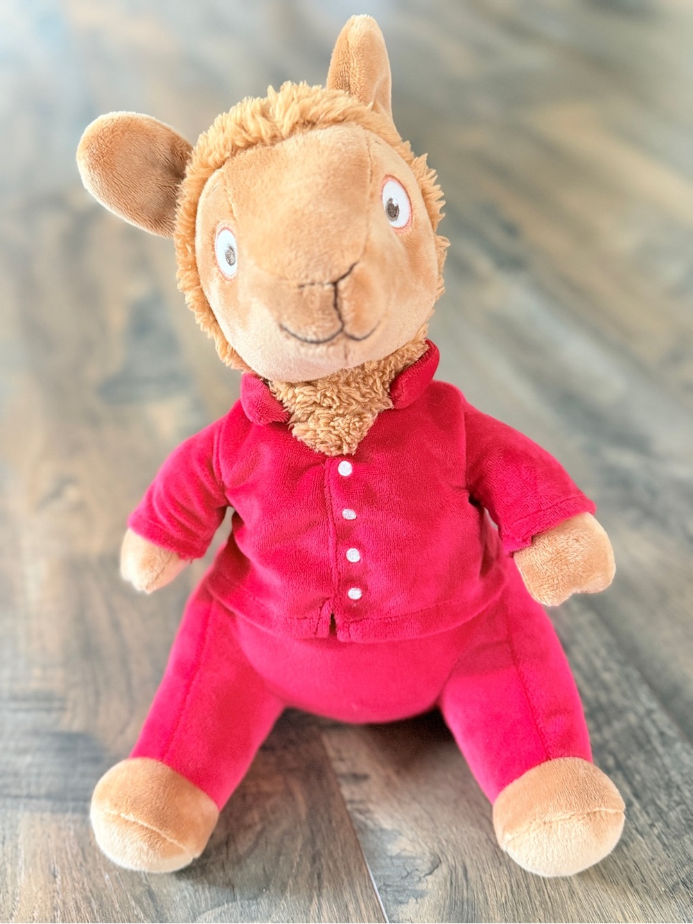 Kohl's Cares Plush Llama in Red Pajamas 2022
